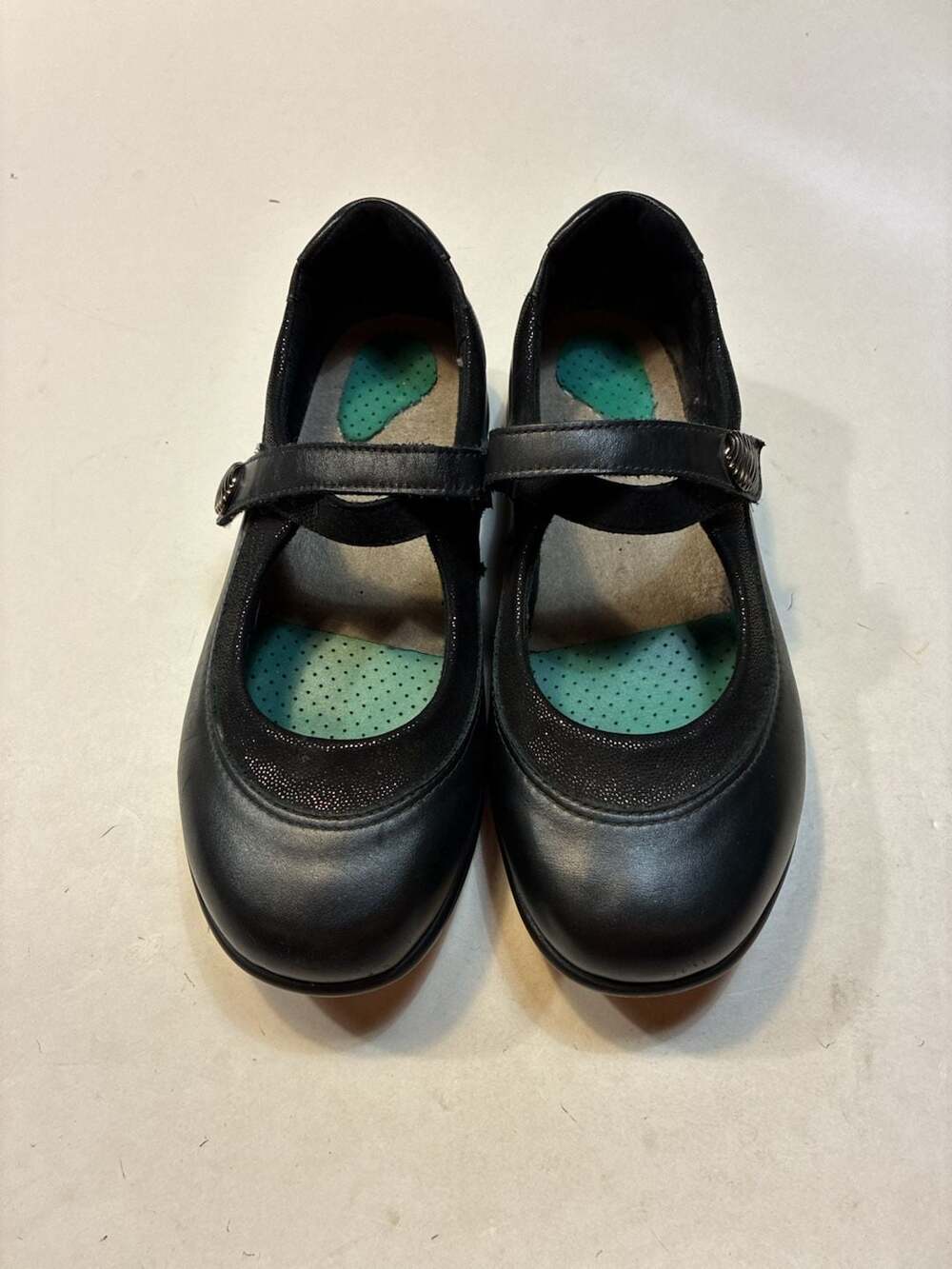 SAS Step Out Mary Jane Shoe Black Leather